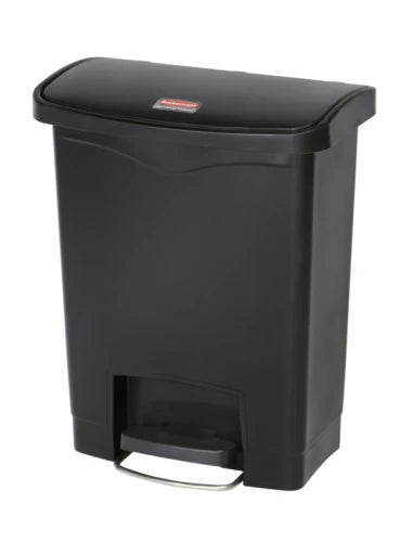 Rubbermaid Slim Jim Step-On Container 30 Liter Zwart