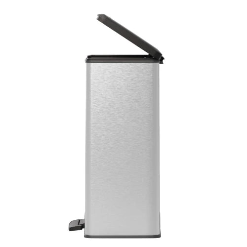 Curver Pedaalemmer Decobin 65 Liter Zilver