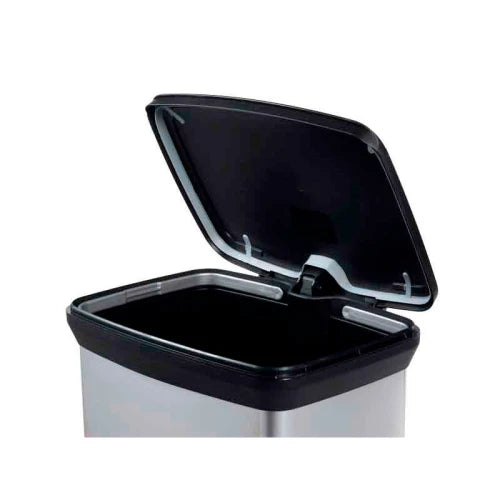 Curver Pedaalemmer Decobin 50 Liter Zilver
