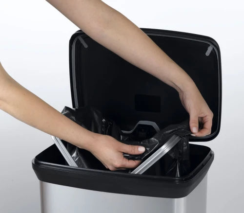 Curver Pedaalemmer Decobin 50 Liter Zilver