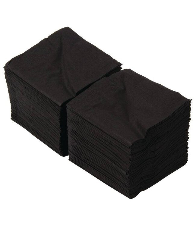 cocktail-servetten-24x24cm-zwart