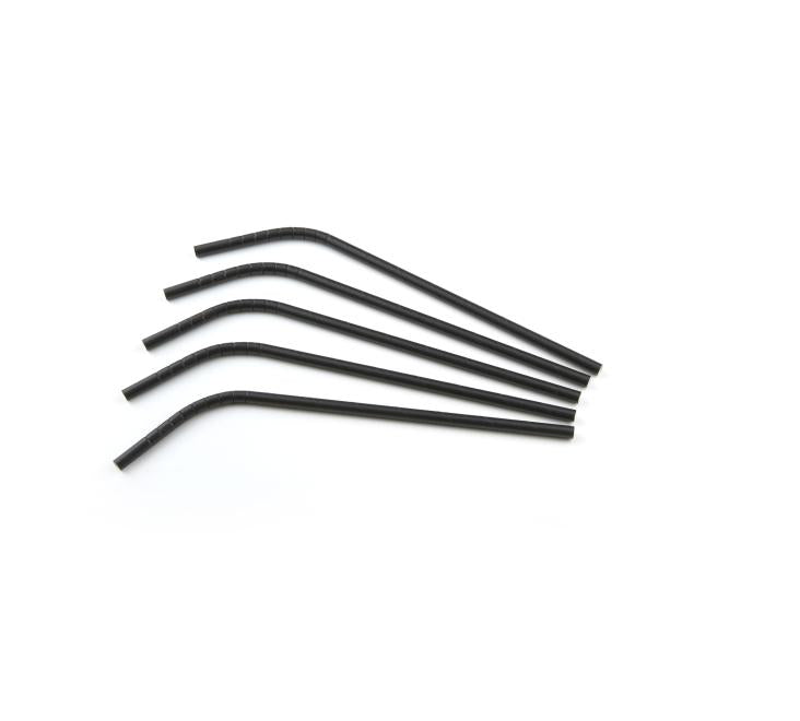 Buigrietje papier (FSC®) Zwart 24cm Ø6mm 24x200 stuks