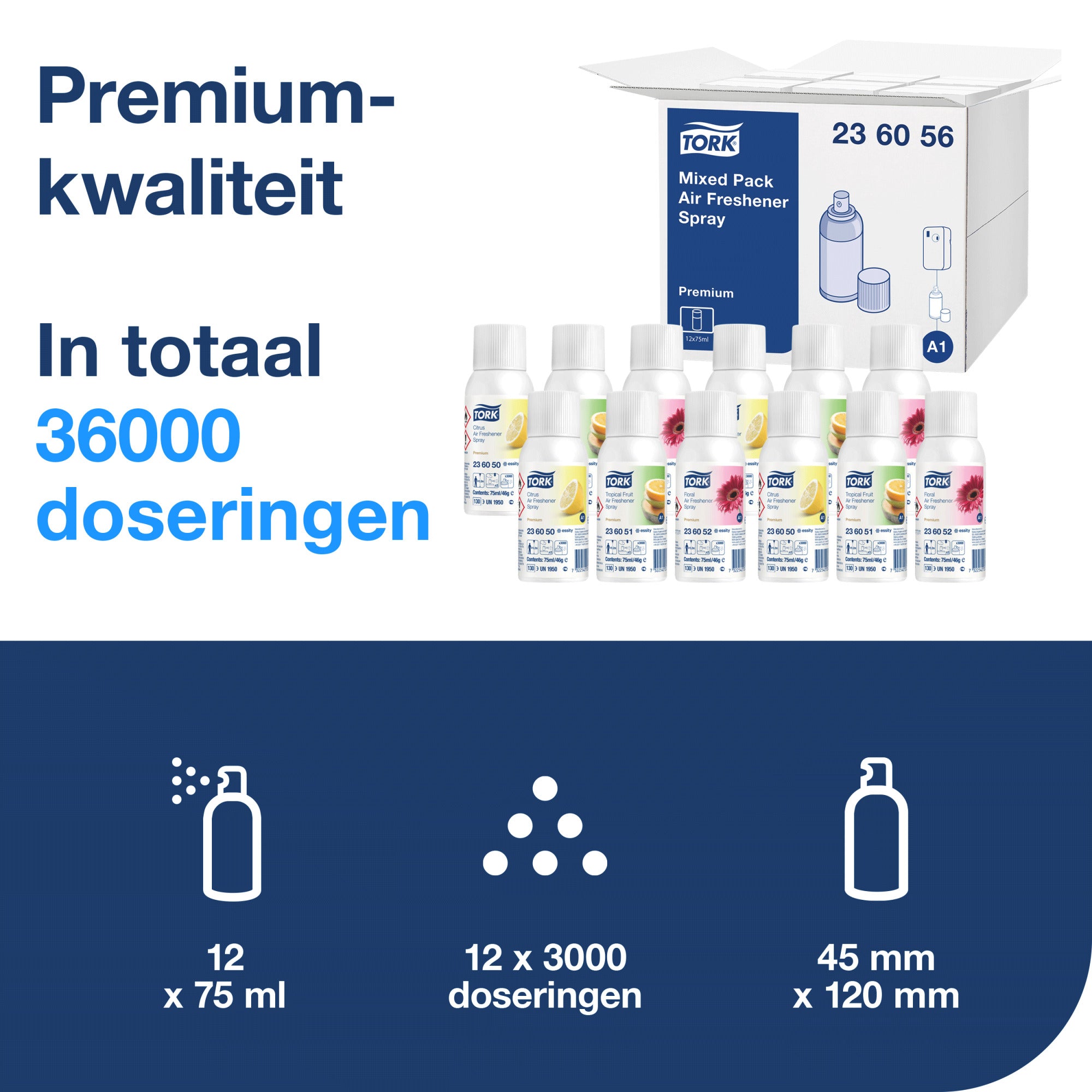 Tork Luchtverfrisser Bloemengeur 12 stuks A1 (236052)