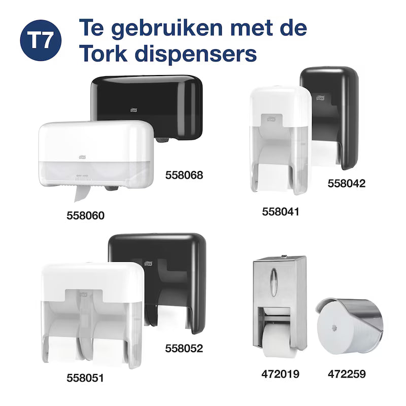 Tork OptiServe® Hulsloos Toiletpapier 2-laags - 24 Rollen x 820 Vel T7 (472630)