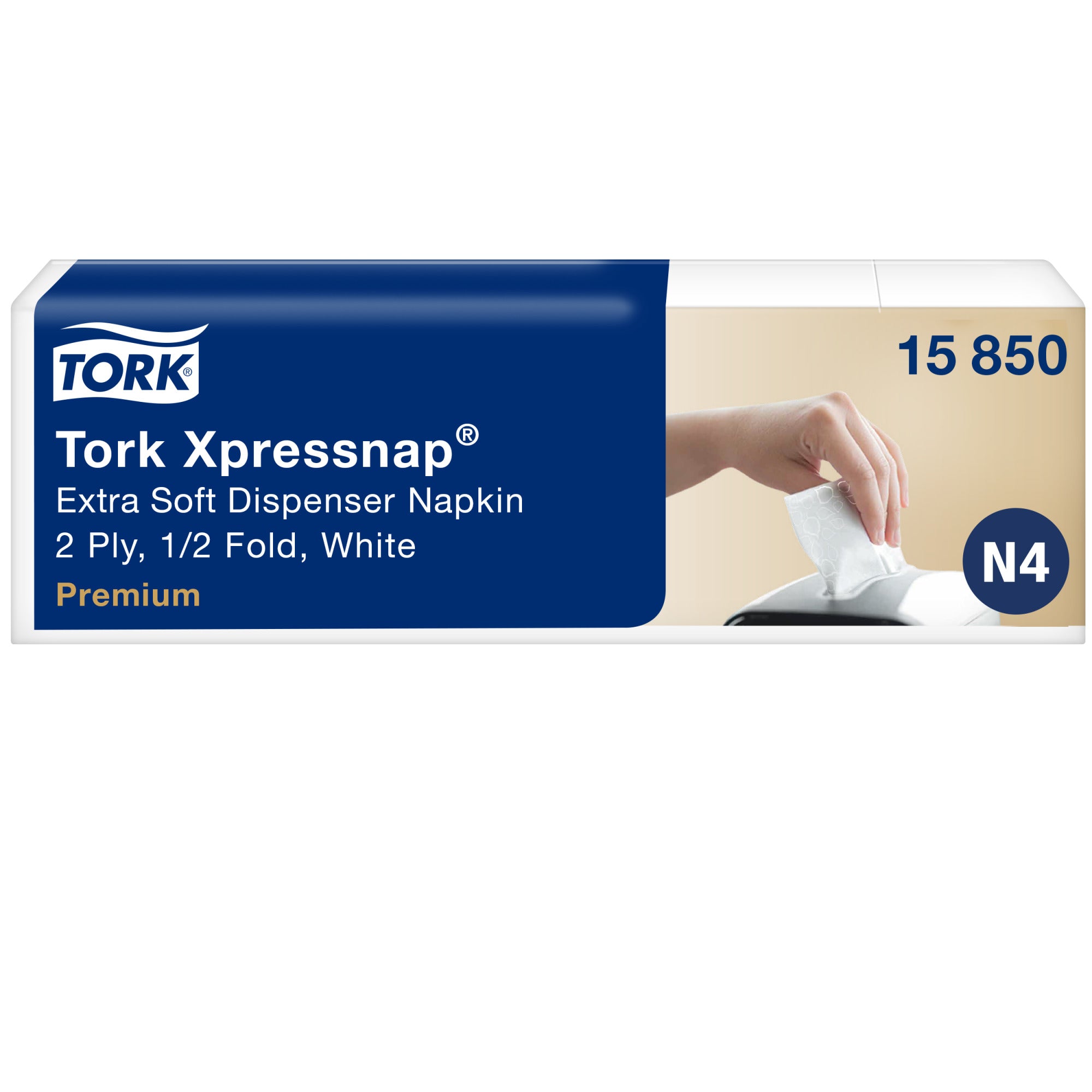 Tork Xpressnap® Extra Zachte Dispenserservet 2-laags - 8000 servetten N4 (15850)