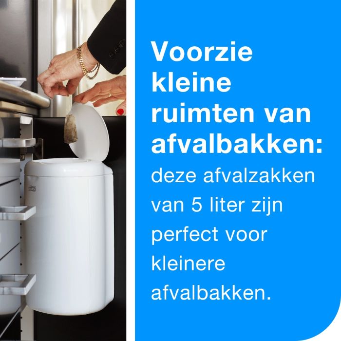 Tork Afvalzakken 33x40cm Zwart 1000 stuks B3