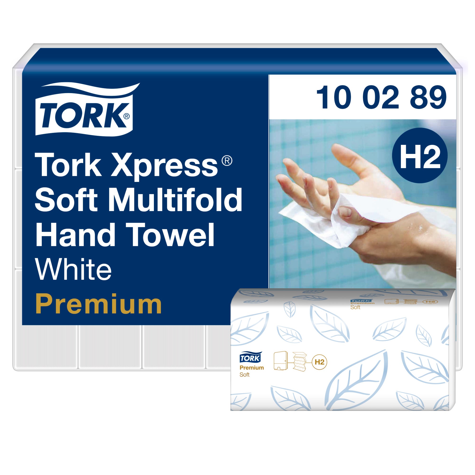 Tork Xpress® Zachte Multifold Handdoek 2-laags 21x26cm 3150 stuks H2 (100289)
