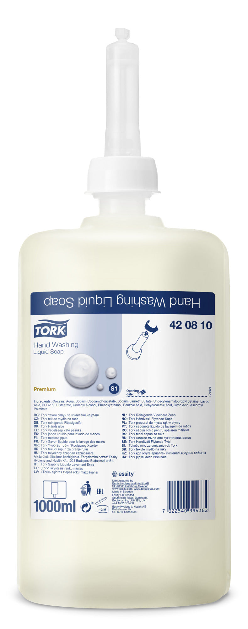 Tork Antibacteriële Vloeibare Handzeep - 6x1 liter S1 (420810)